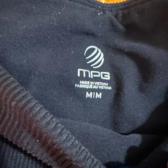 NWT MPG Blast Off Black High-Waisted Leggings - Picture 4 of 6